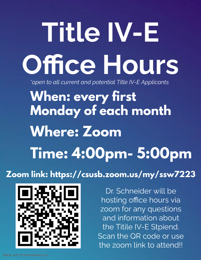 Title IV-E Office Hours - QR code